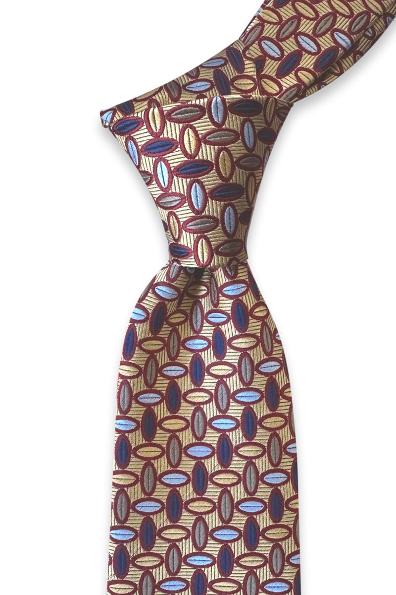 premium svilena kravata sa geometrijskim motivom