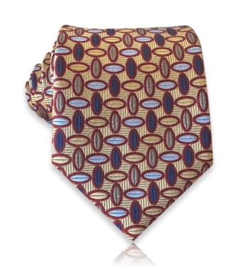 premium svilena kravata sa geometrijskim motivom